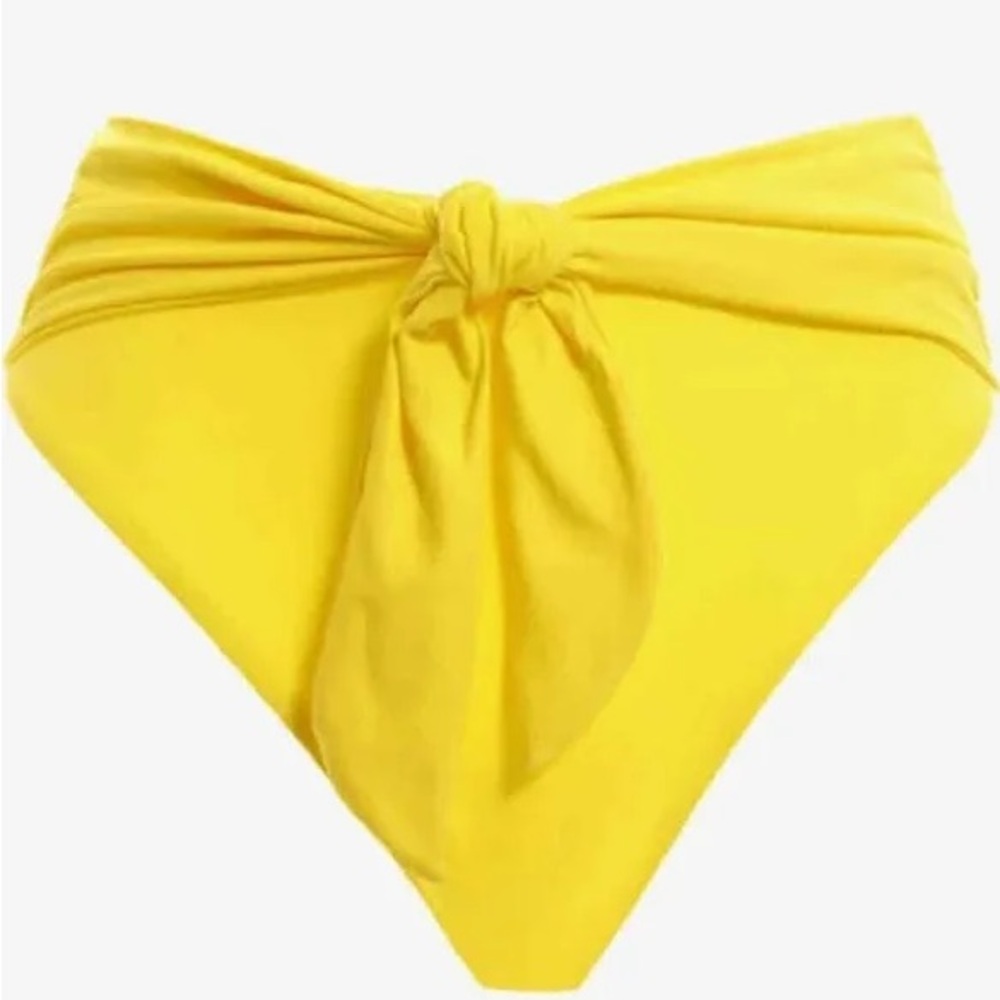 Agua Bendita Bright Yellow Bikini Bottom